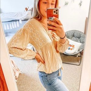 American Eagle Yellow Blouse